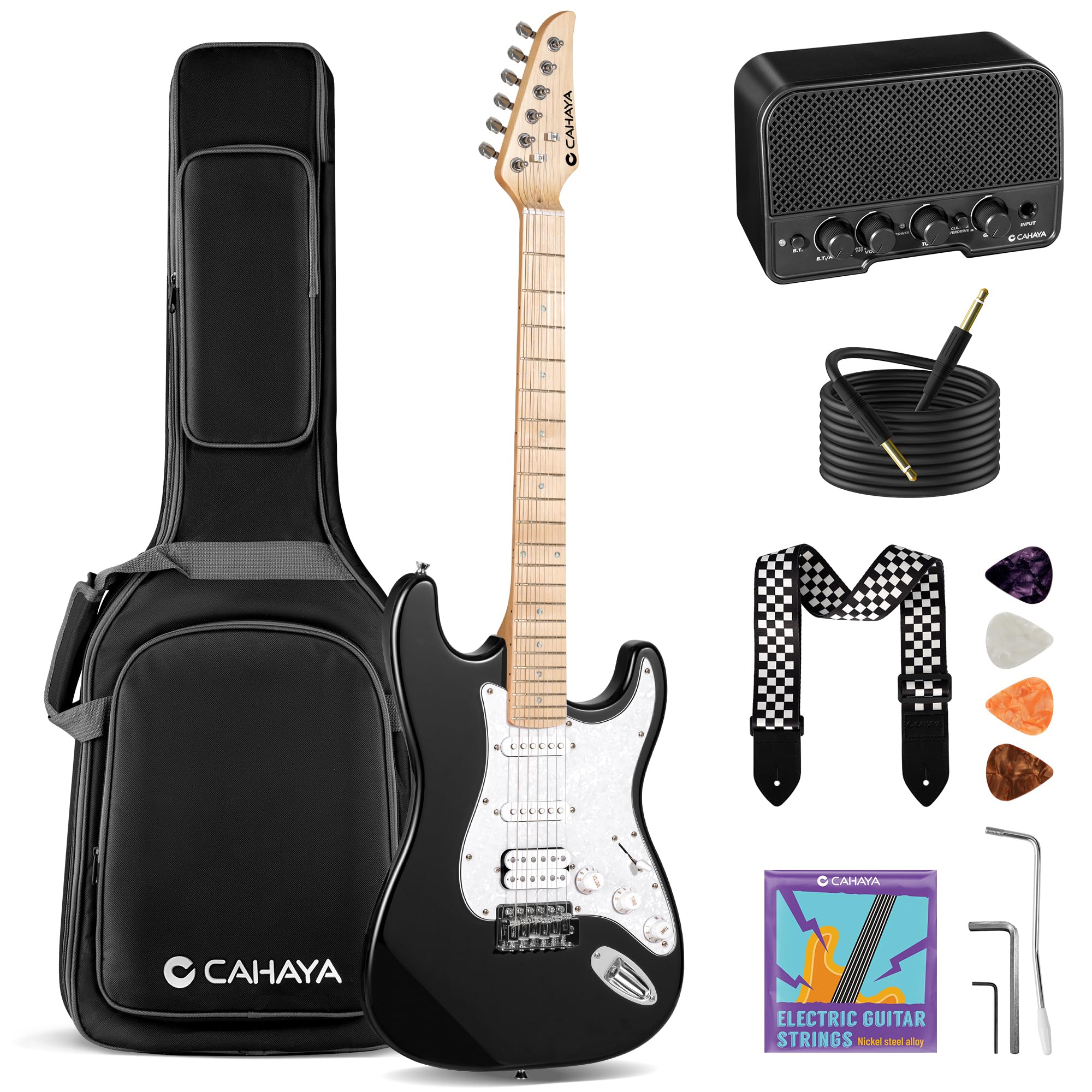 Amazon.com: CAHAYA Electric Guitar Set Beginner - 39in Starter